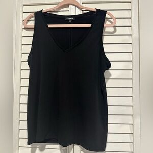 Express small black dressy tank top